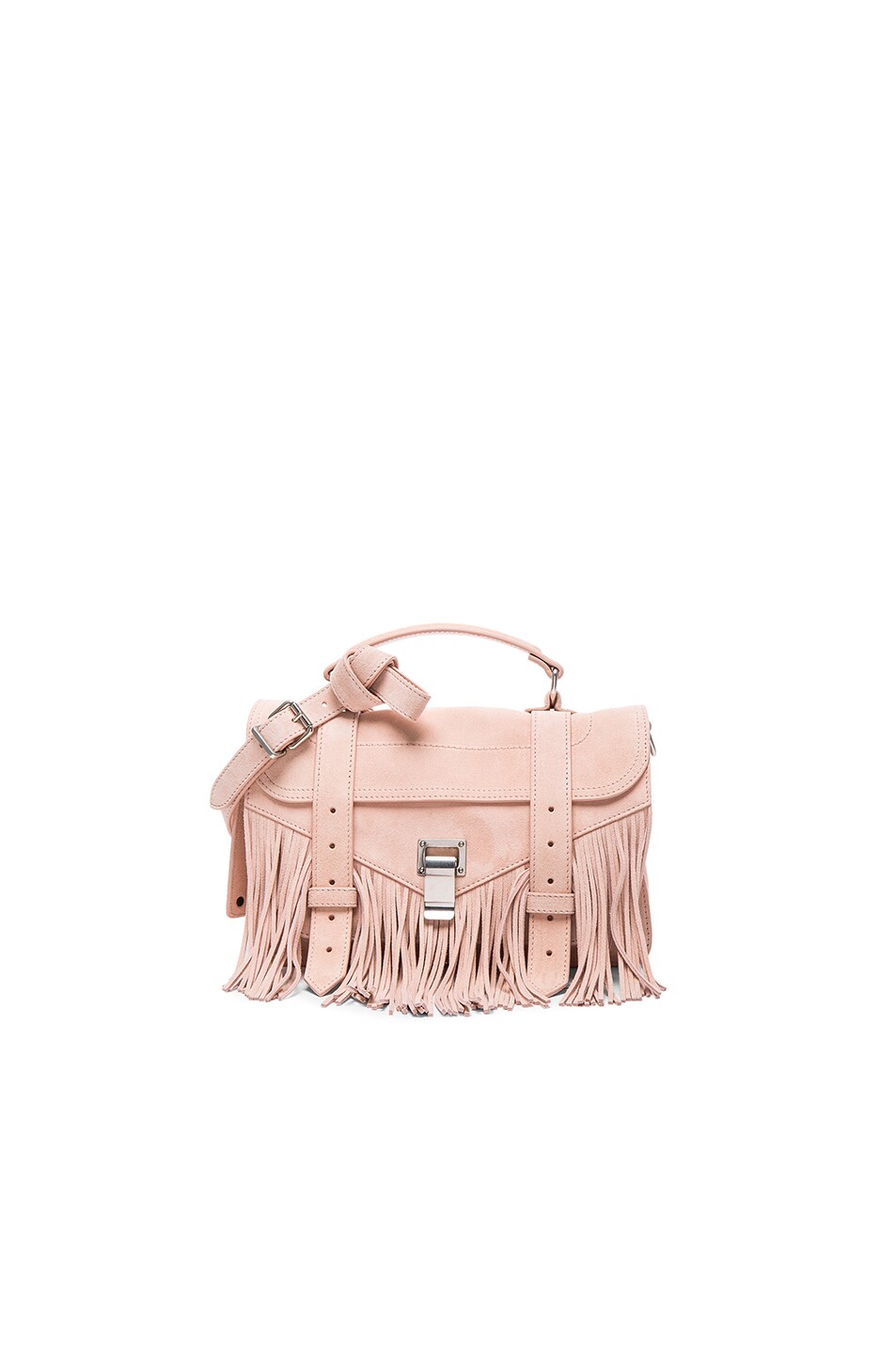 Image 1 of Proenza Schouler Tiny PS1 Fringe Suede in Bare