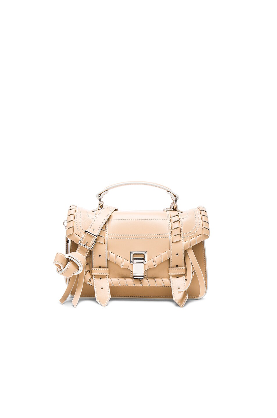 Image 1 of Proenza Schouler Tiny PS1 Whipstitch Leather in Warm Sand
