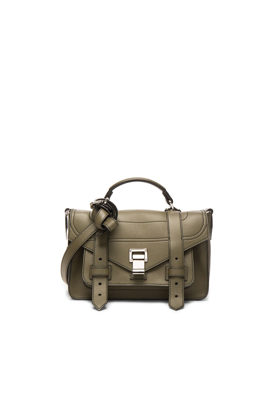 Image 1 of Proenza Schouler Tiny PS1+ Grainy Calf Leather in Cypress