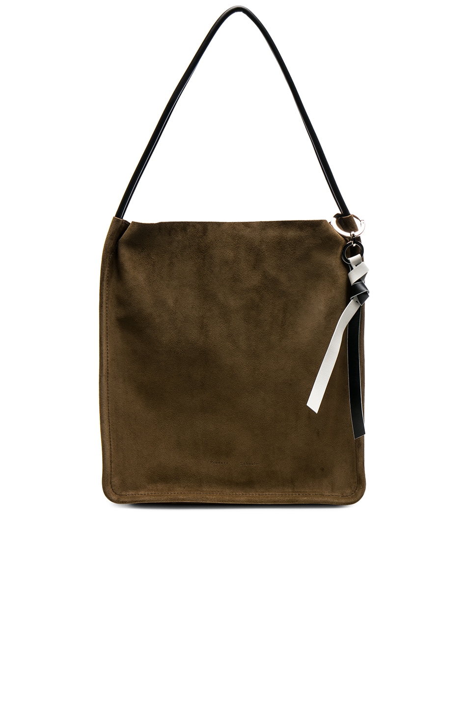 Image 1 of Proenza Schouler Extra Large Suede Tote in Bay Leaf