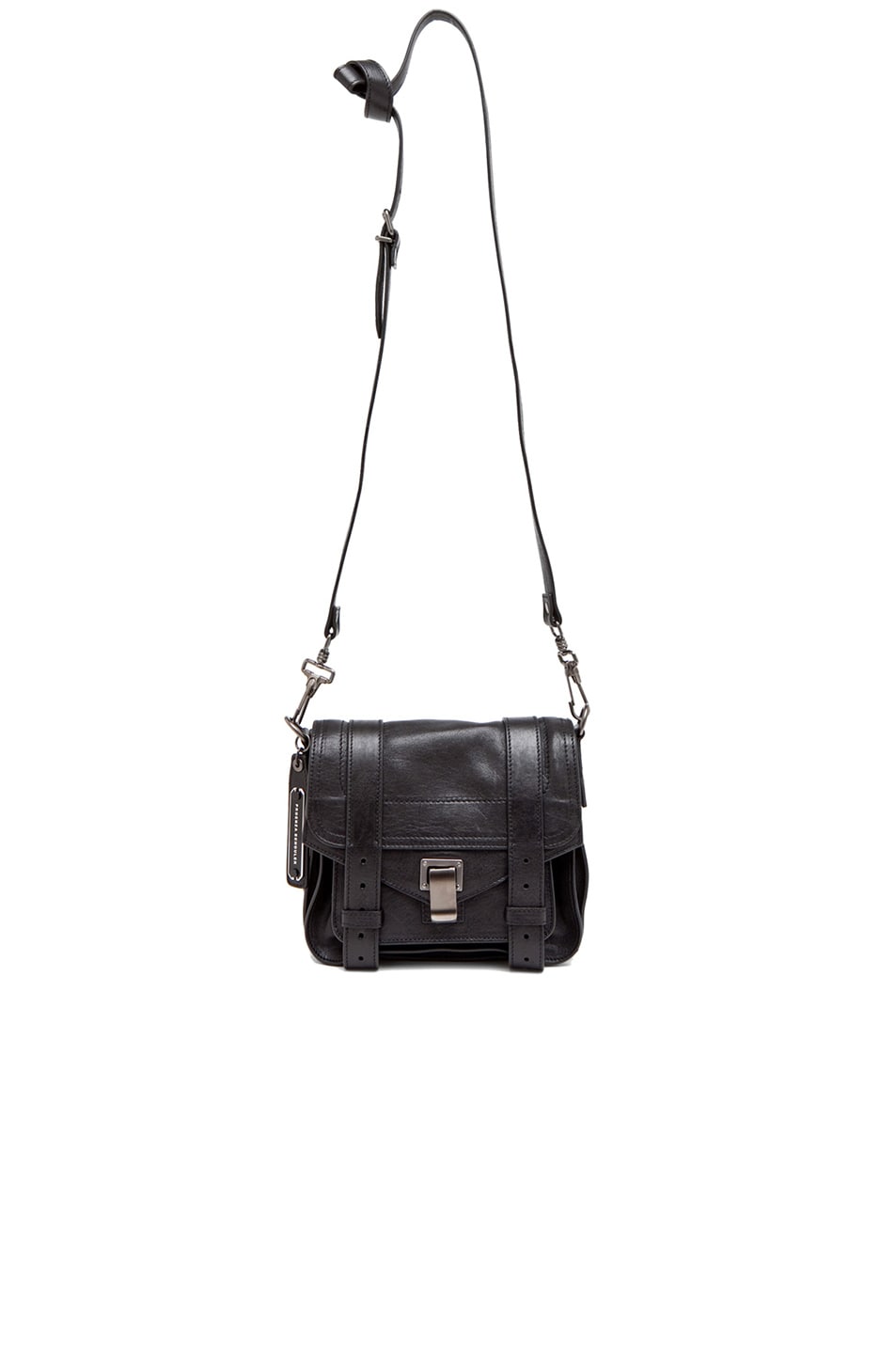 Proenza Schouler PS1 Leather Pouch in Black | FWRD