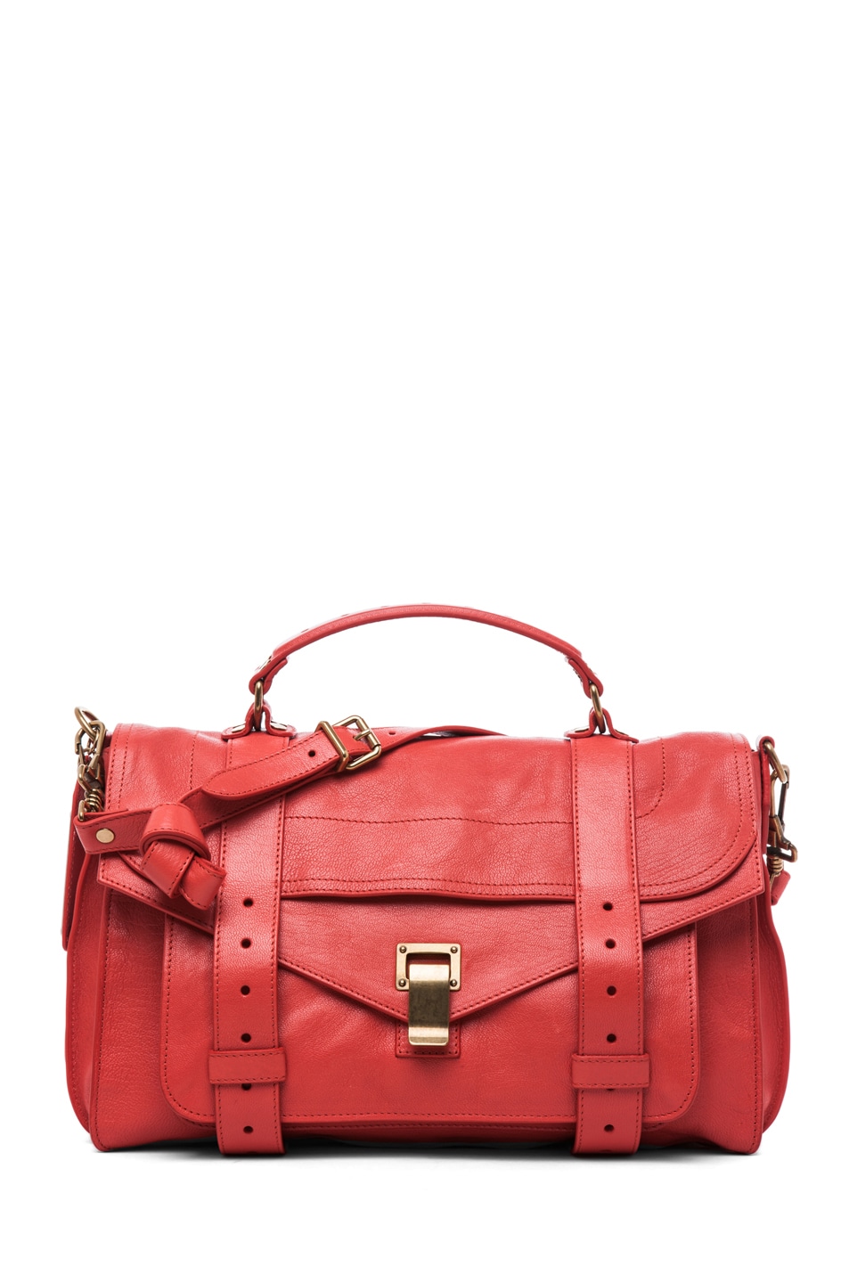 Image 1 of Proenza Schouler PS1 Medium Leather in Deep Coral