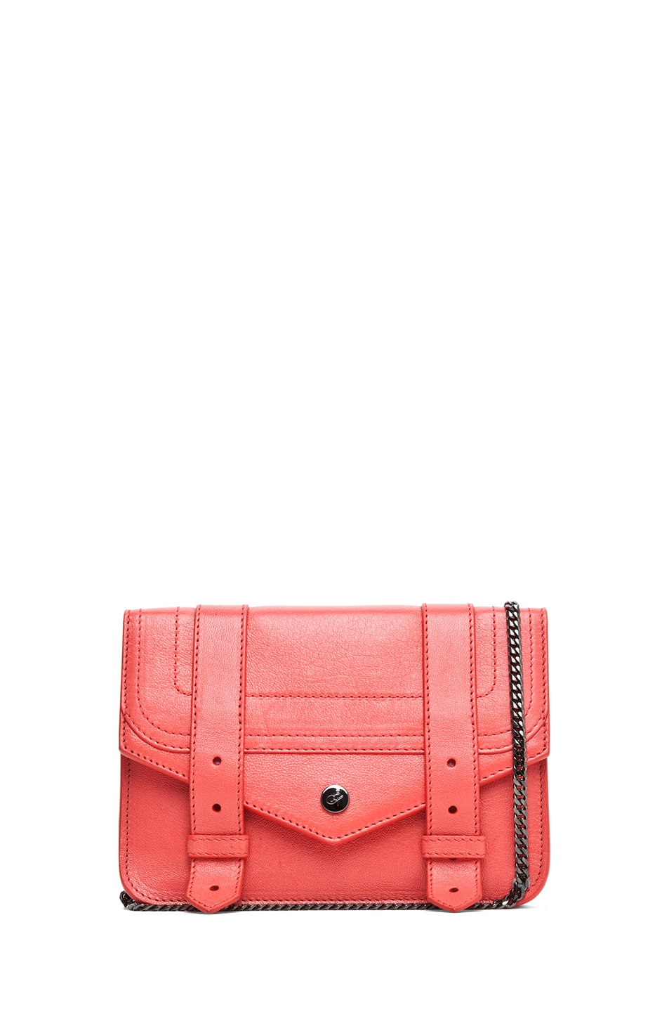 Image 1 of Proenza Schouler PS1 Large Chain Wallet in Deep Coral