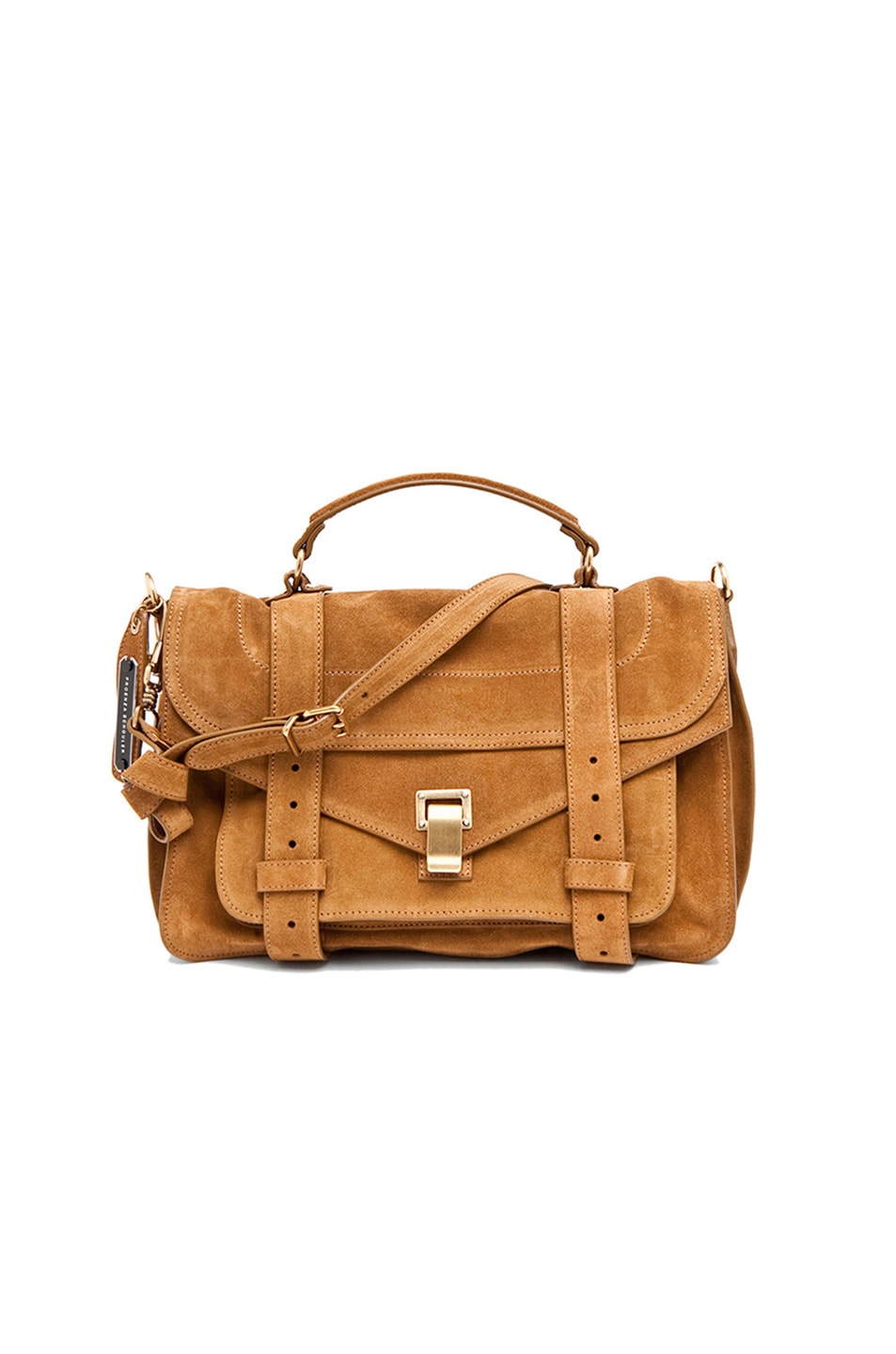 Image 1 of Proenza Schouler Medium PS1 Suede in Tobacco