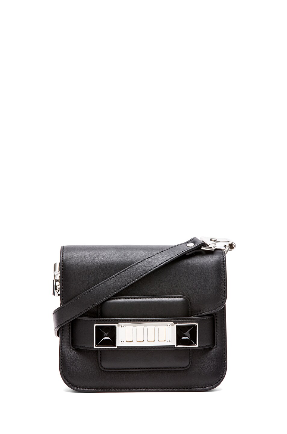 Image 1 of Proenza Schouler Tiny PS11 Smooth Leather Shoulder Bag in Black