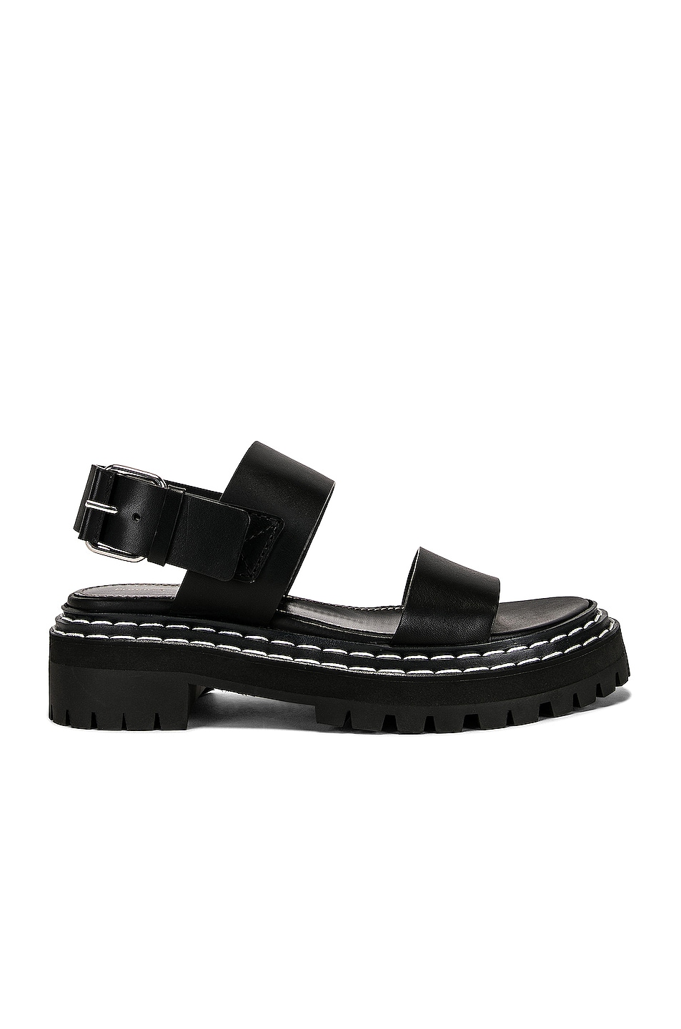 Image 1 of Proenza Schouler Lug Sole Sandals in Black
