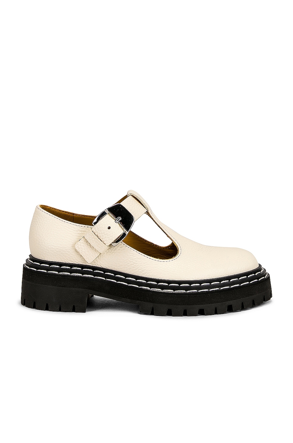 Image 1 of Proenza Schouler Combat Mary Jane Flats in Natural