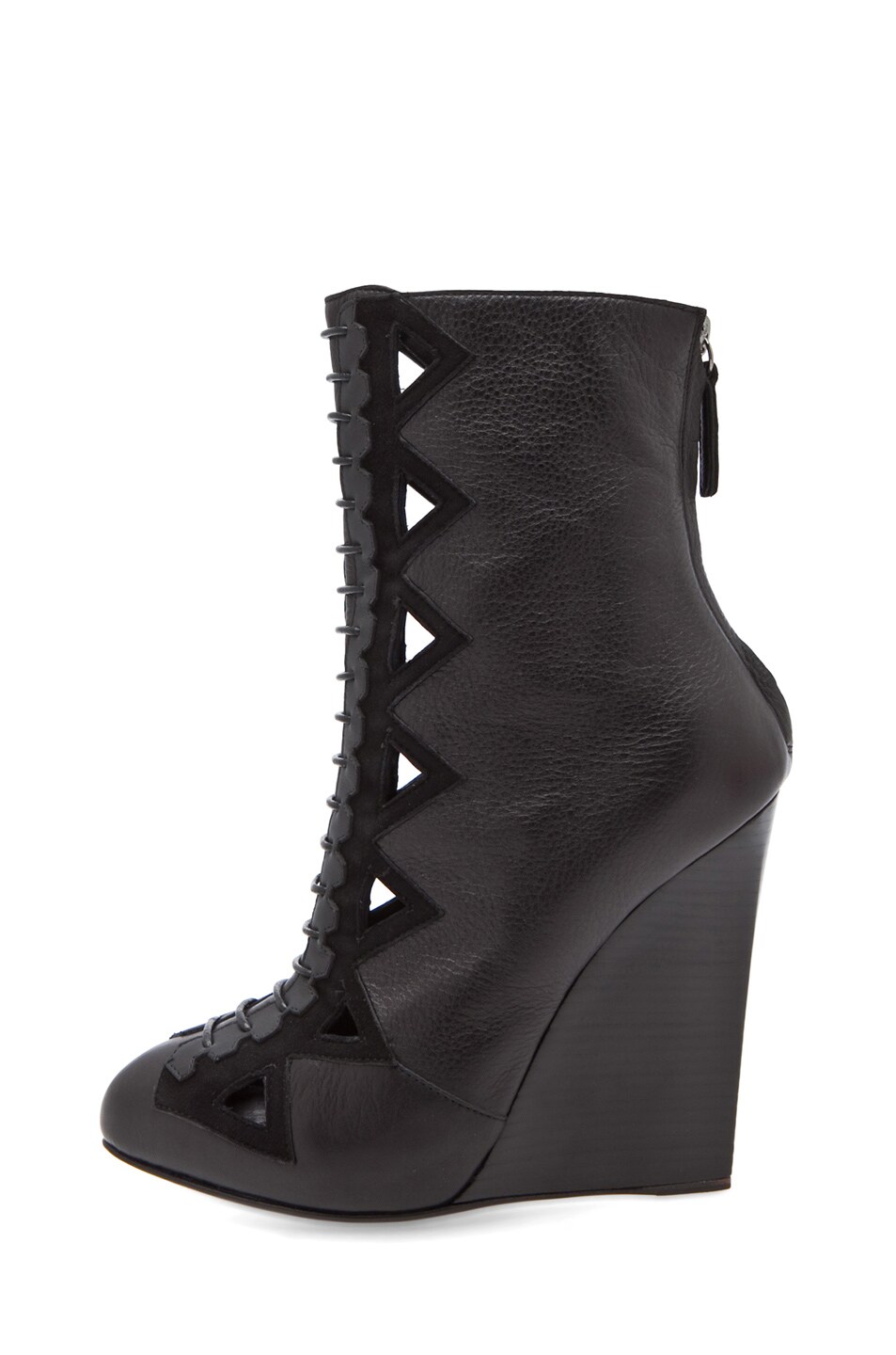 Image 1 of Proenza Schouler Runway Wedge Booty with Cut-Out Detail in Black