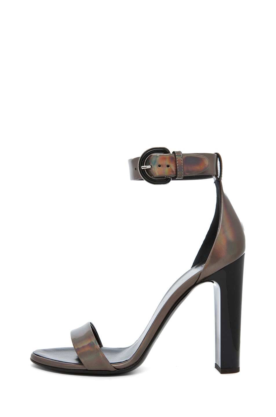 Image 1 of Proenza Schouler Taz Dandy Ankle Strap Heel in Metallic Hologram