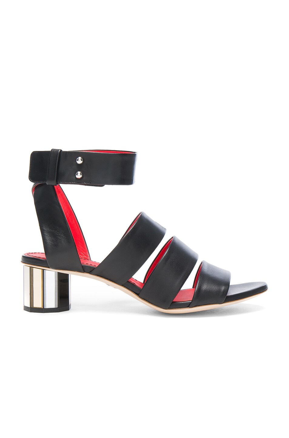 Image 1 of Proenza Schouler Leather Sandals in Black