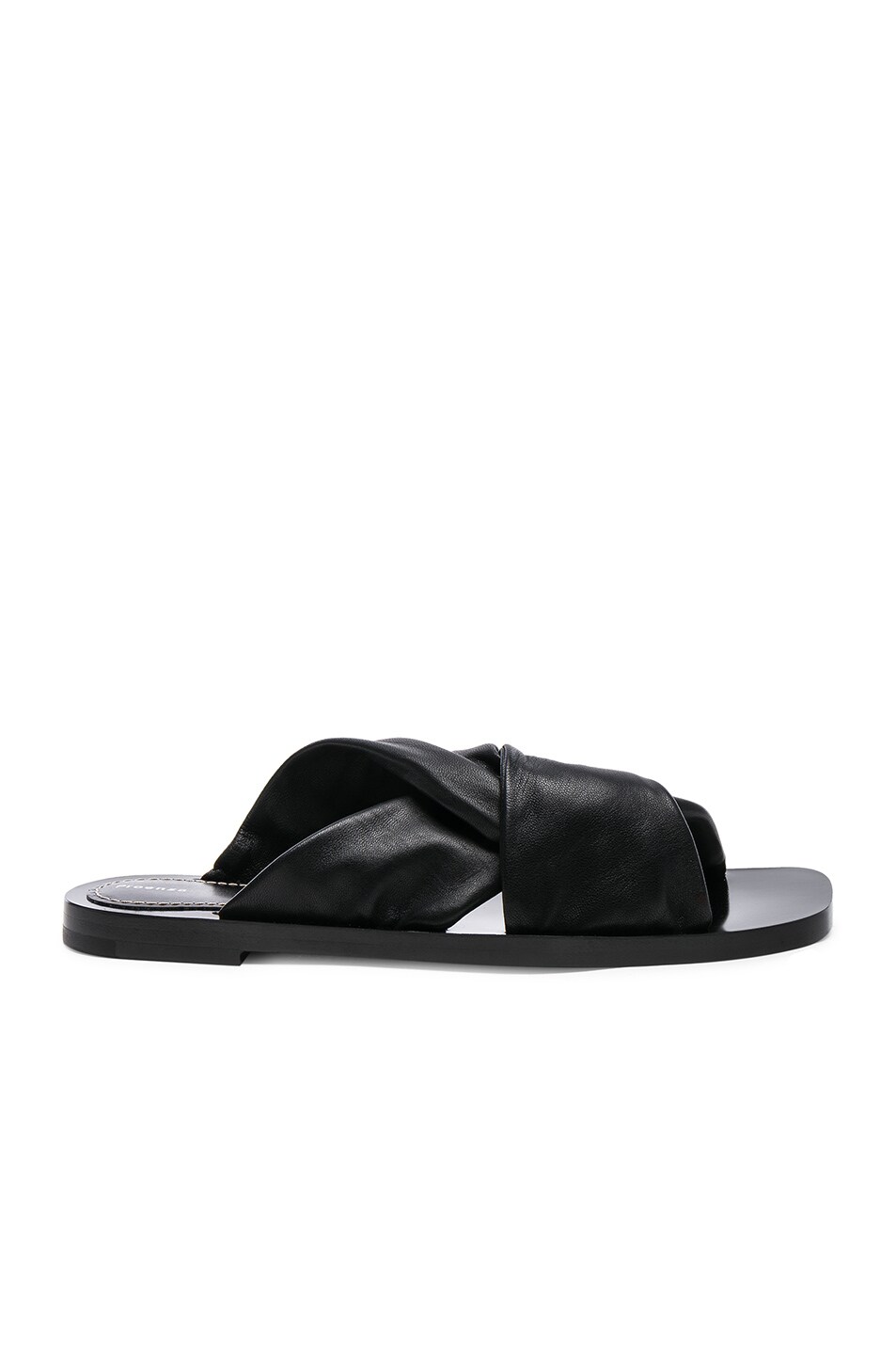 Image 1 of Proenza Schouler Leather Knot Sandals in Black