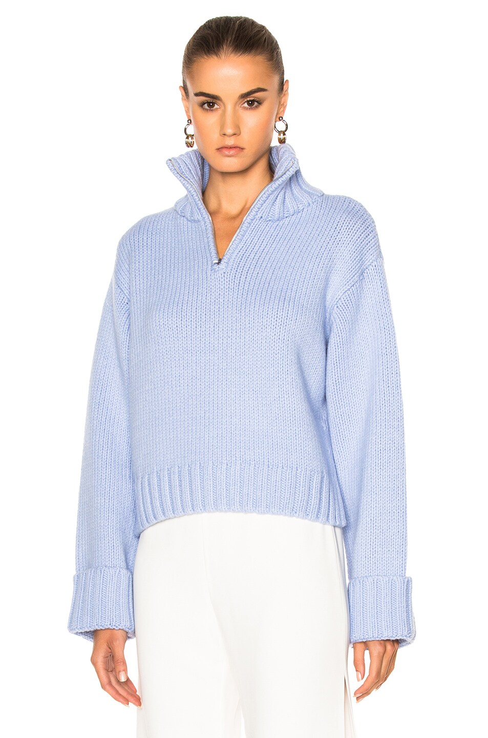 Image 1 of Protagonist Chunky Knit Sweater in Periwinkle