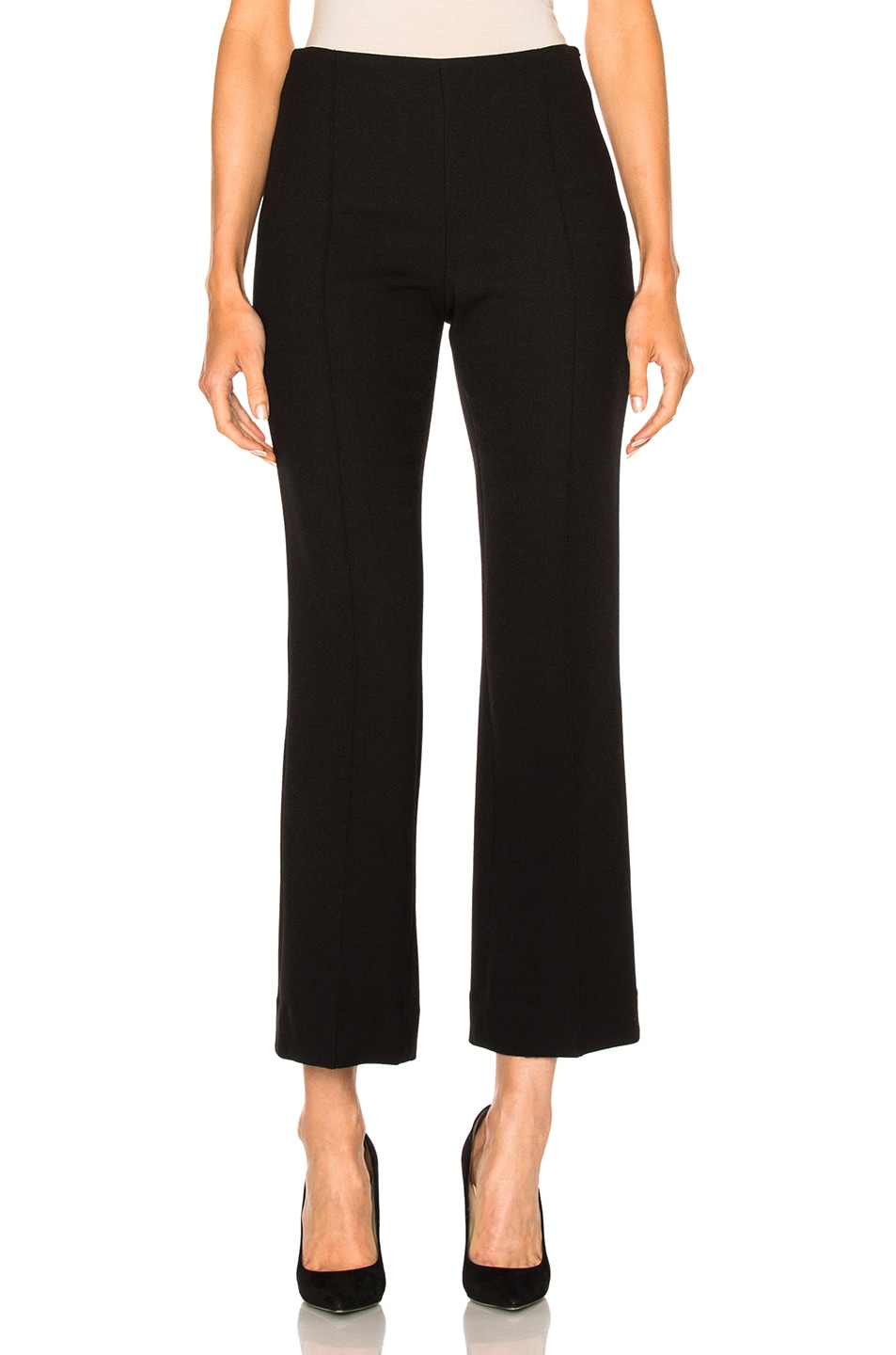 Image 1 of Protagonist Cropped Pintuck Pant in Black