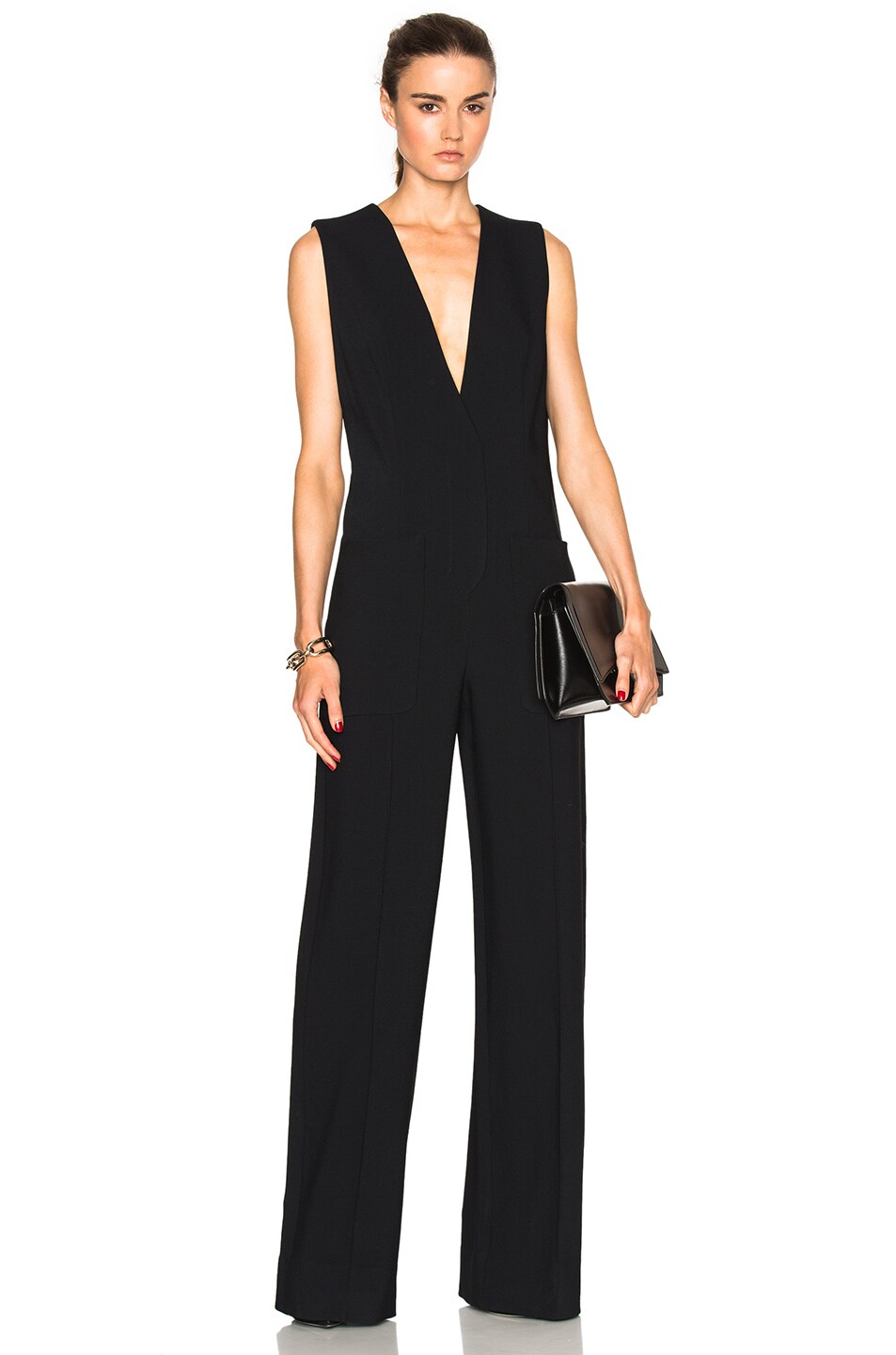 Image 1 of Protagonist Tailored Jumpsuit in Jet Black