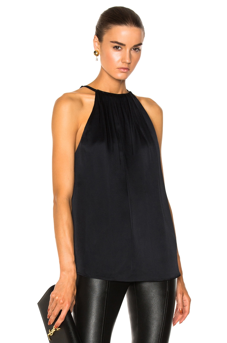 Image 1 of Protagonist Fine Pleated Top in Onyx