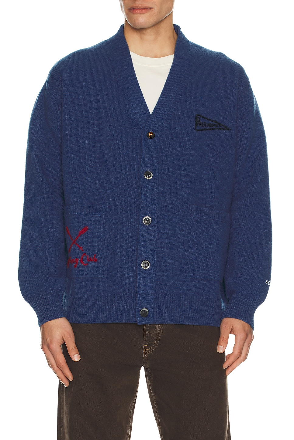 Image 1 of President's Pocket Cardigan in Ocean Blue