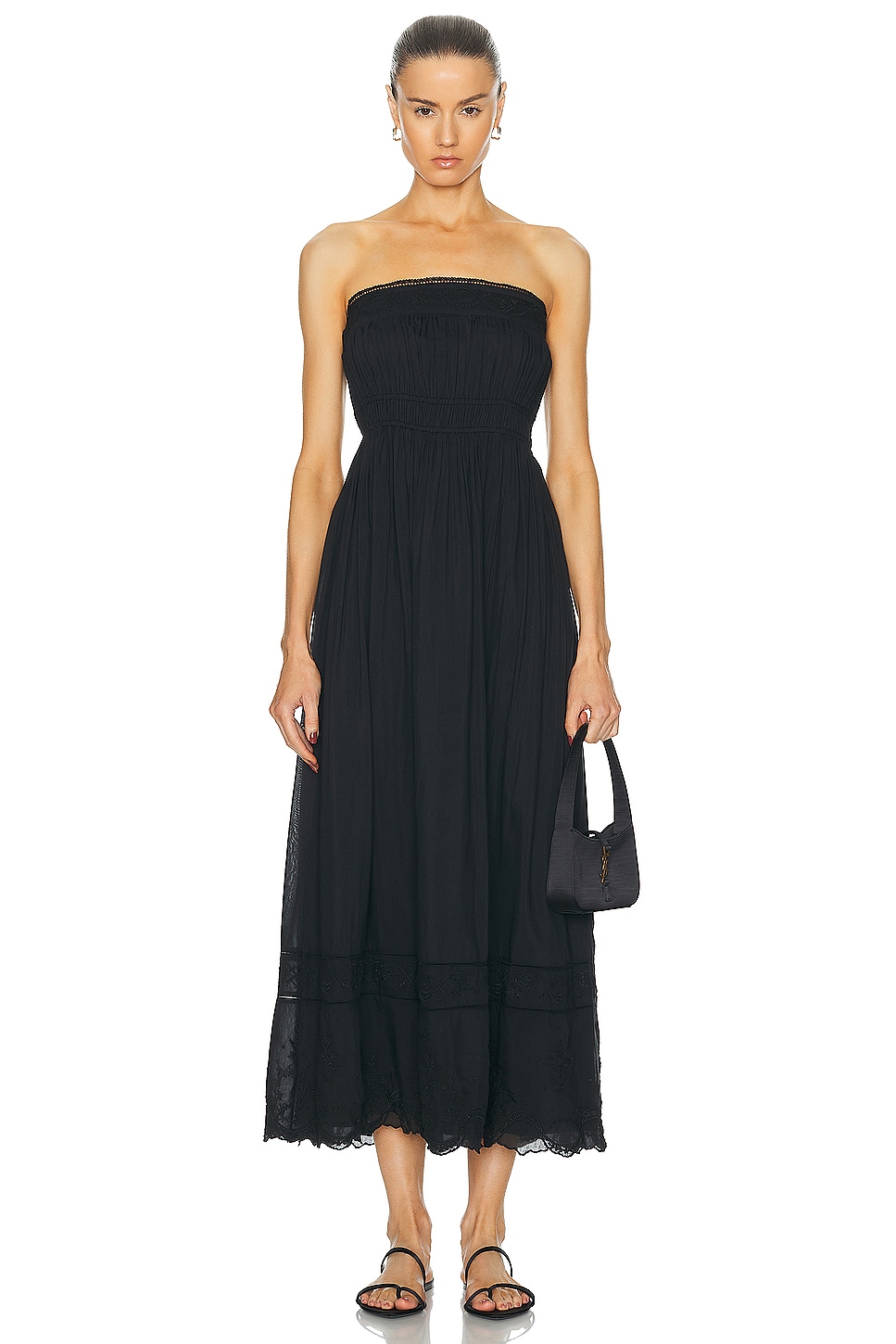 Mylah Strapless Dress in Black