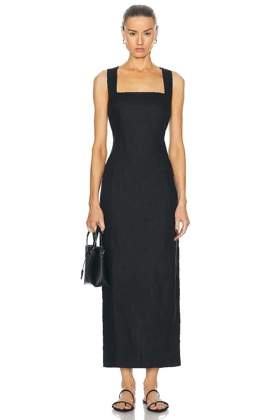 Image 1 of Posse Alice Midi Dress in Black