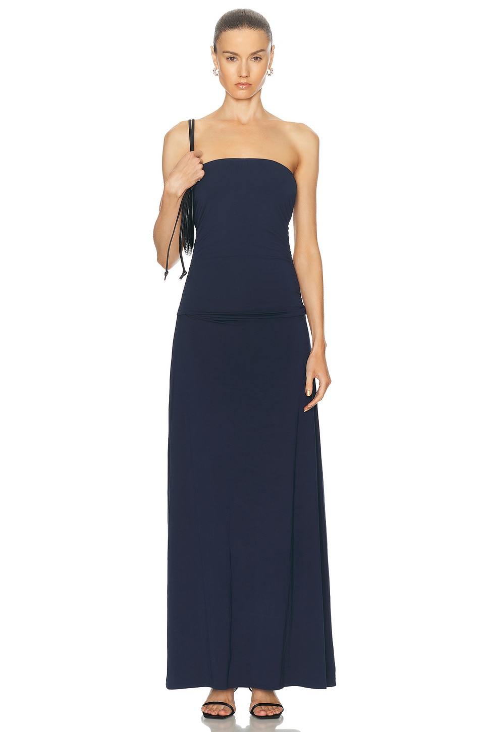 Sasha Strapless Dress in Blue