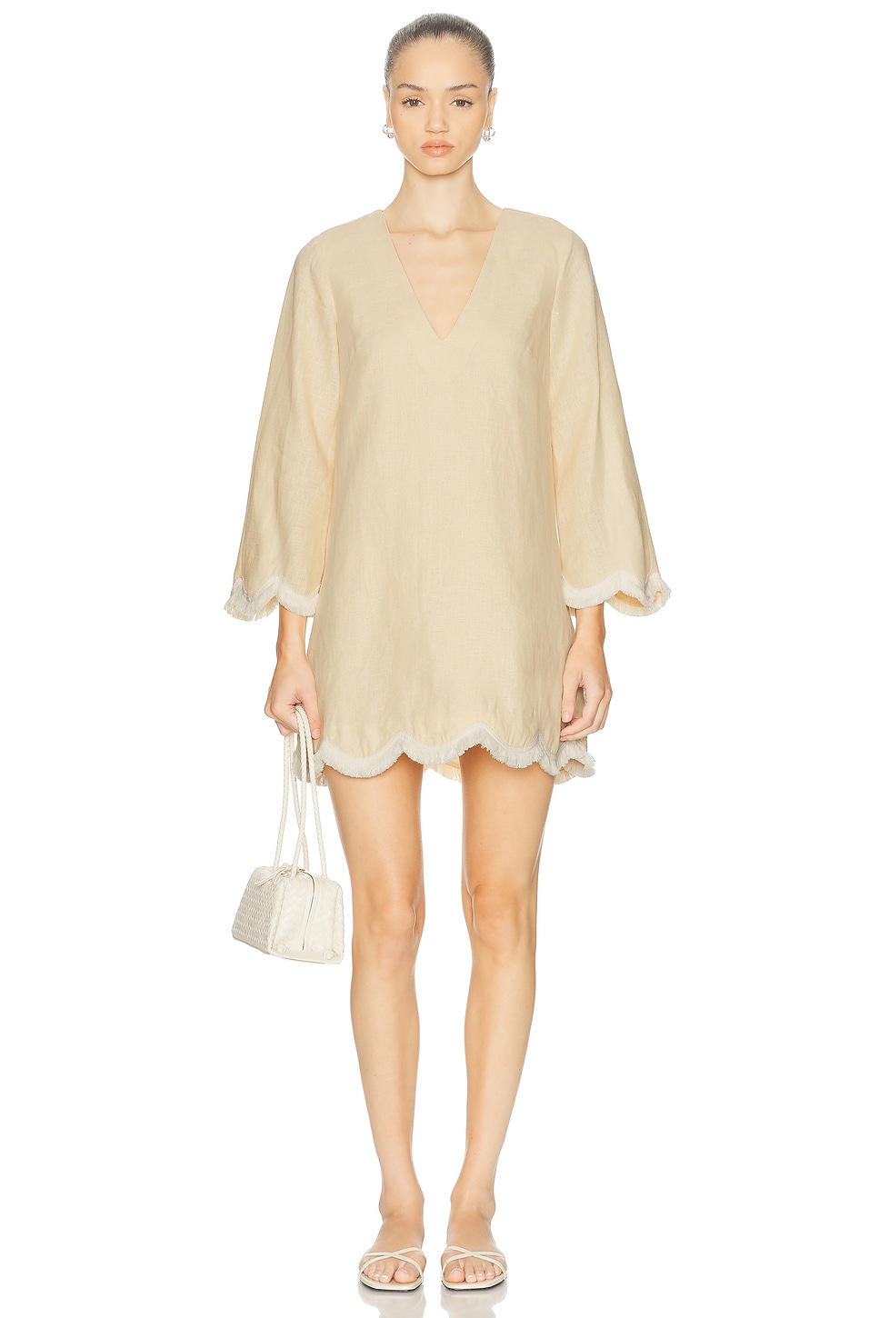 Image 1 of Posse Essie Kaftan Dress in Dusty Citron