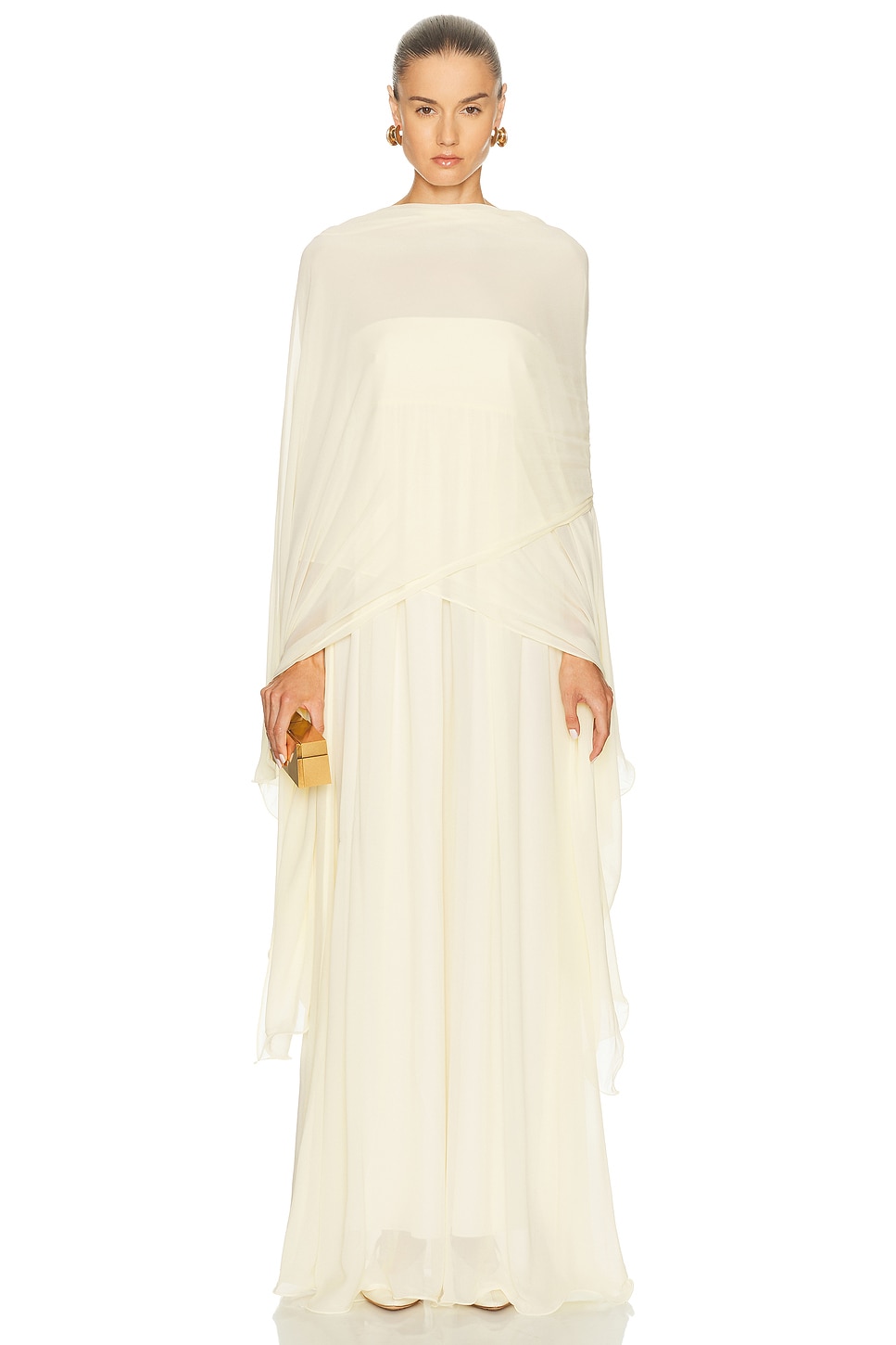 Image 1 of Posse Solene Strapless Dress in Butter Yellow