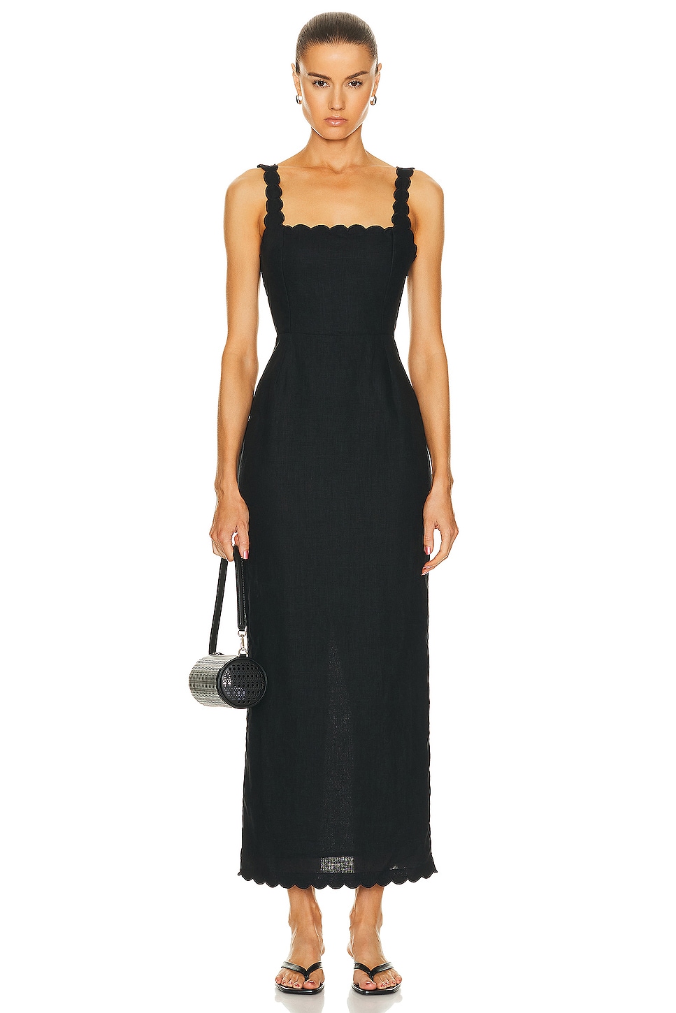 Image 1 of Posse Zayla Column Dress in Black