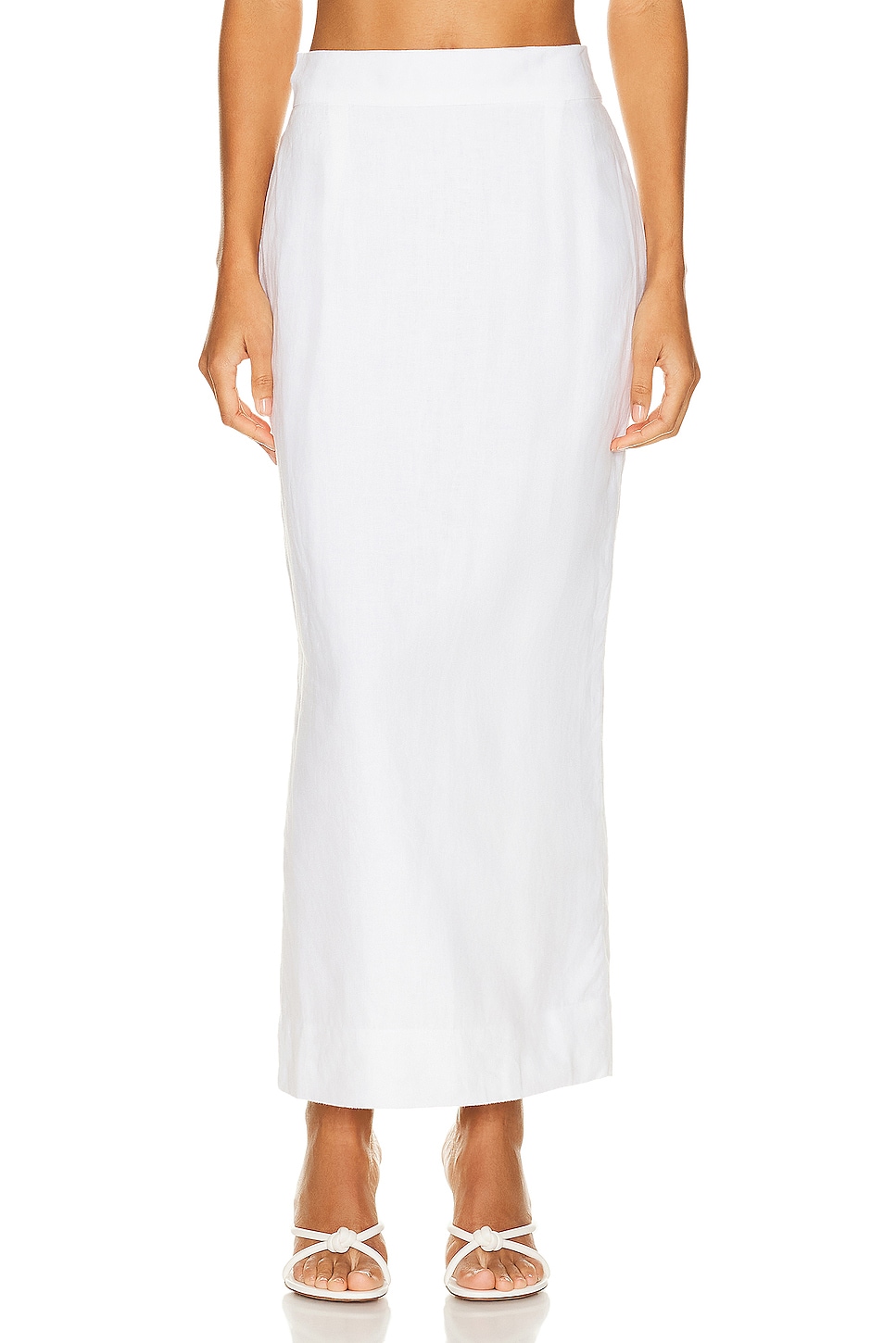 Image 1 of Posse Emma Pencil Skirt in Ivory