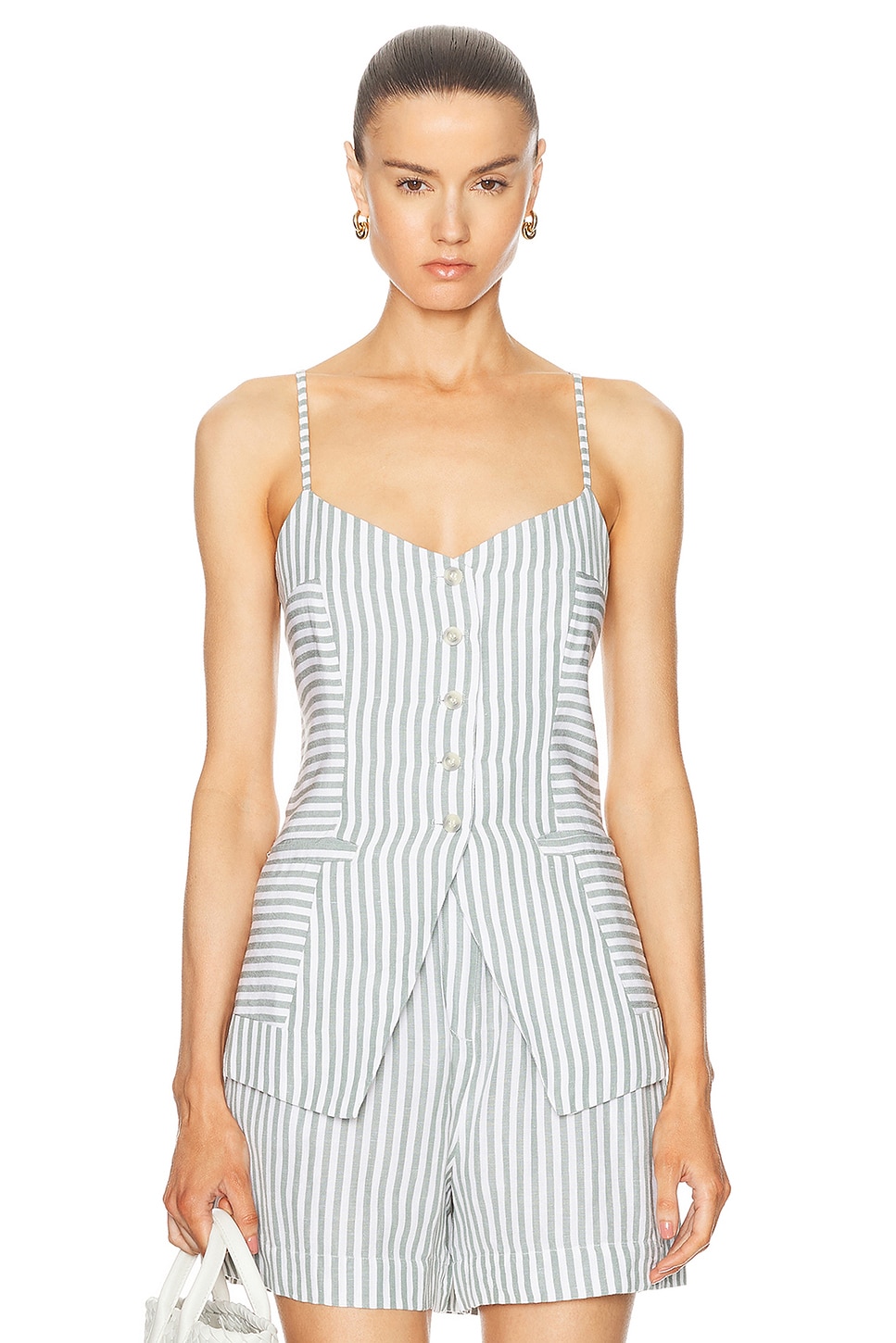 Image 1 of Posse Diana Top in Seagrass Stripe