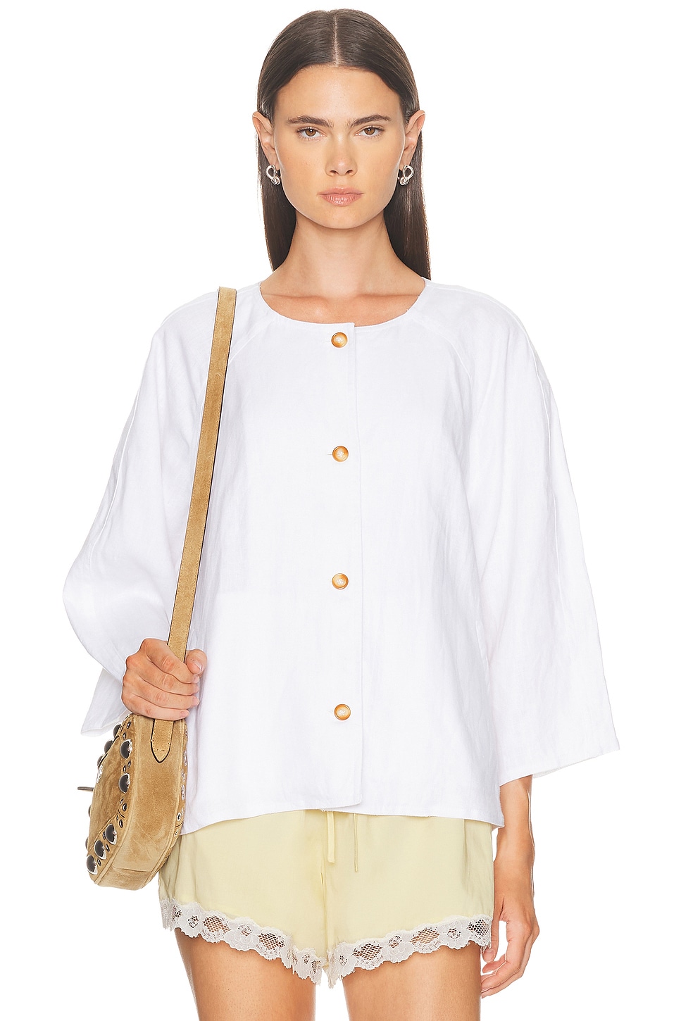 Image 1 of Posse Olivia Blouse in Ivory