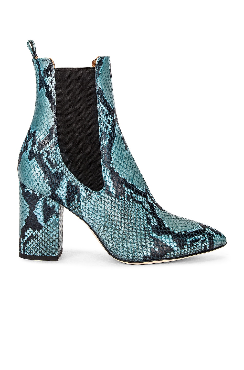 Image 1 of Paris Texas Python Print 80 Ankle Boot in Jeans