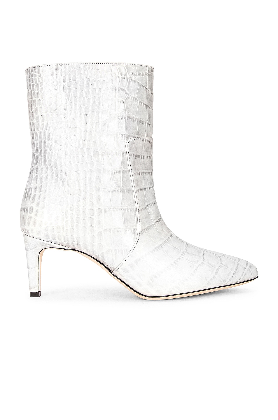 Image 1 of Paris Texas Moc Croco 60 Ankle Boot in Pearl Grey