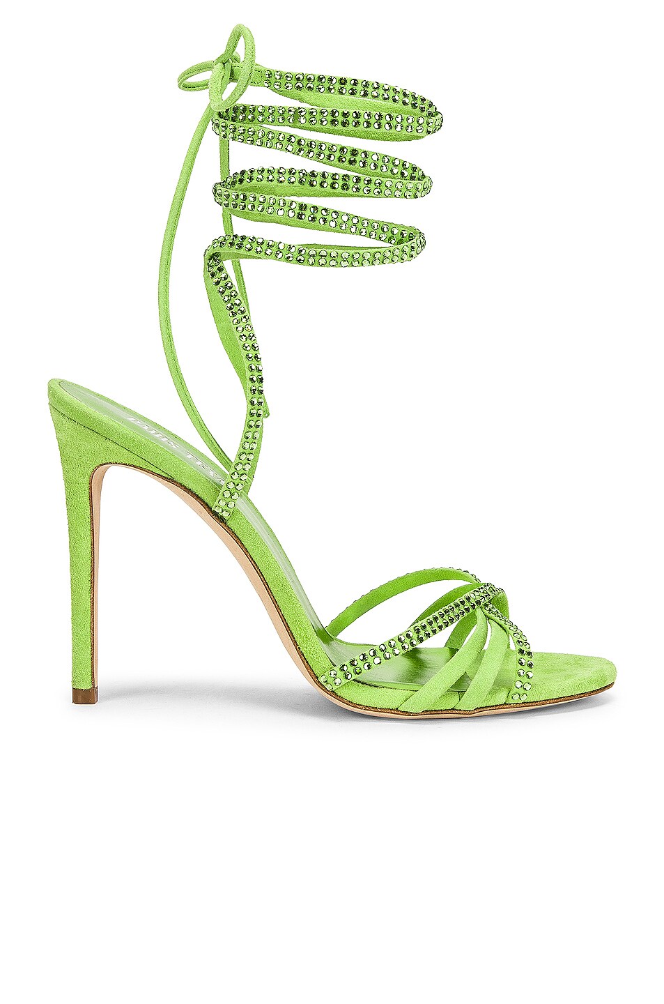 Image 1 of Paris Texas Holly Nicole 105 Lace Up Sandal in Peridot