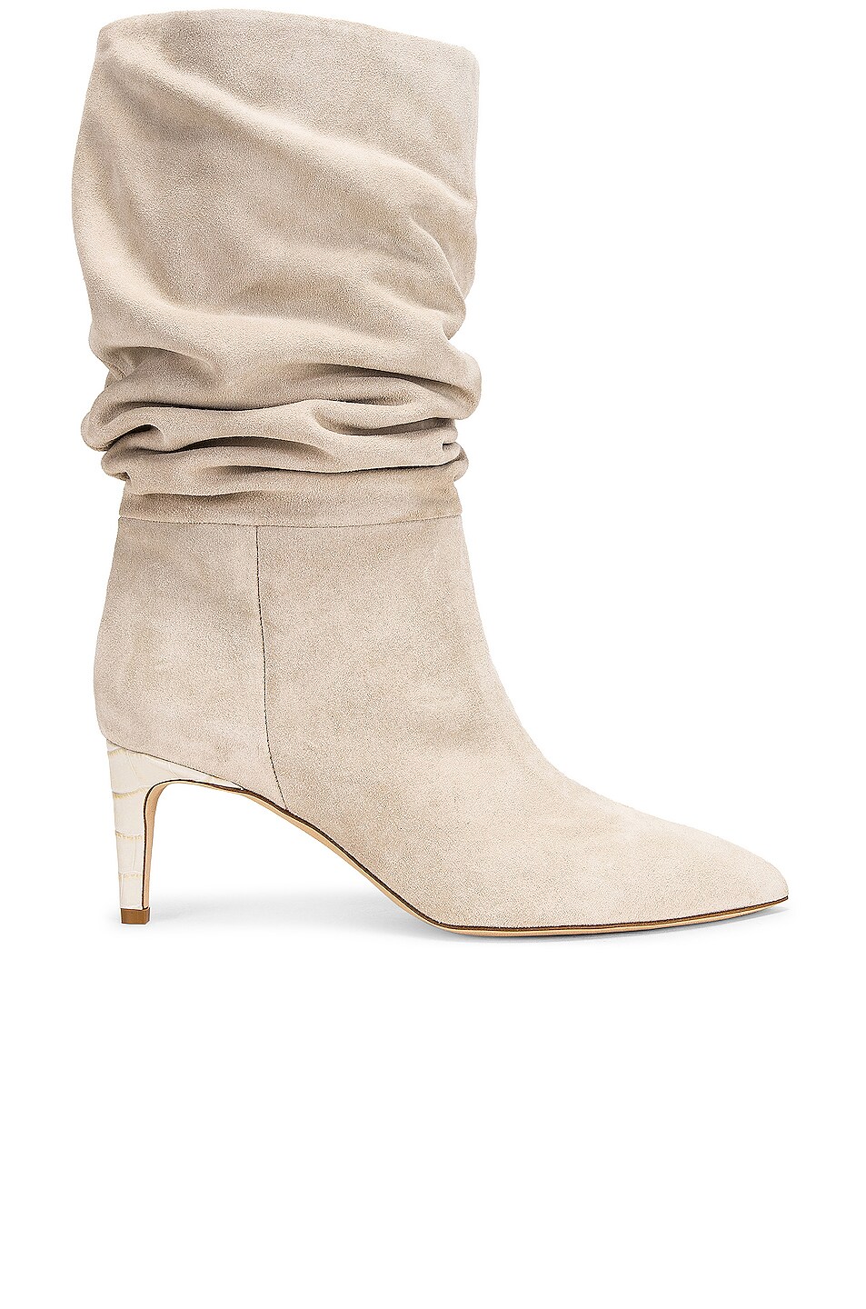 Image 1 of Paris Texas Slouchy 60 Suede Boot in Marmo