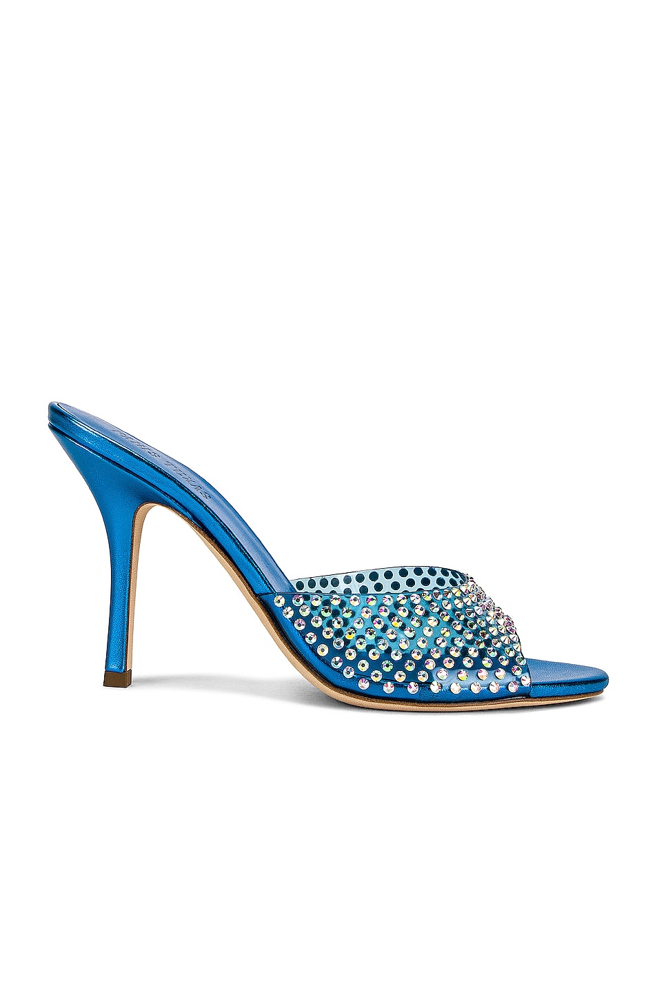 Image 1 of Paris Texas Holly Penelope 95 PVC Mule in Iridescent Blue