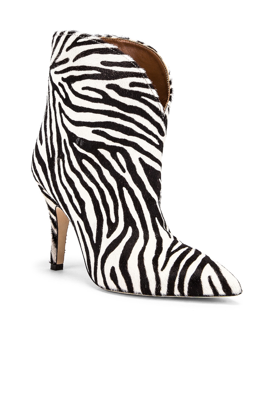 Paris Texas Pony Ankle Boot in Zebra | FWRD