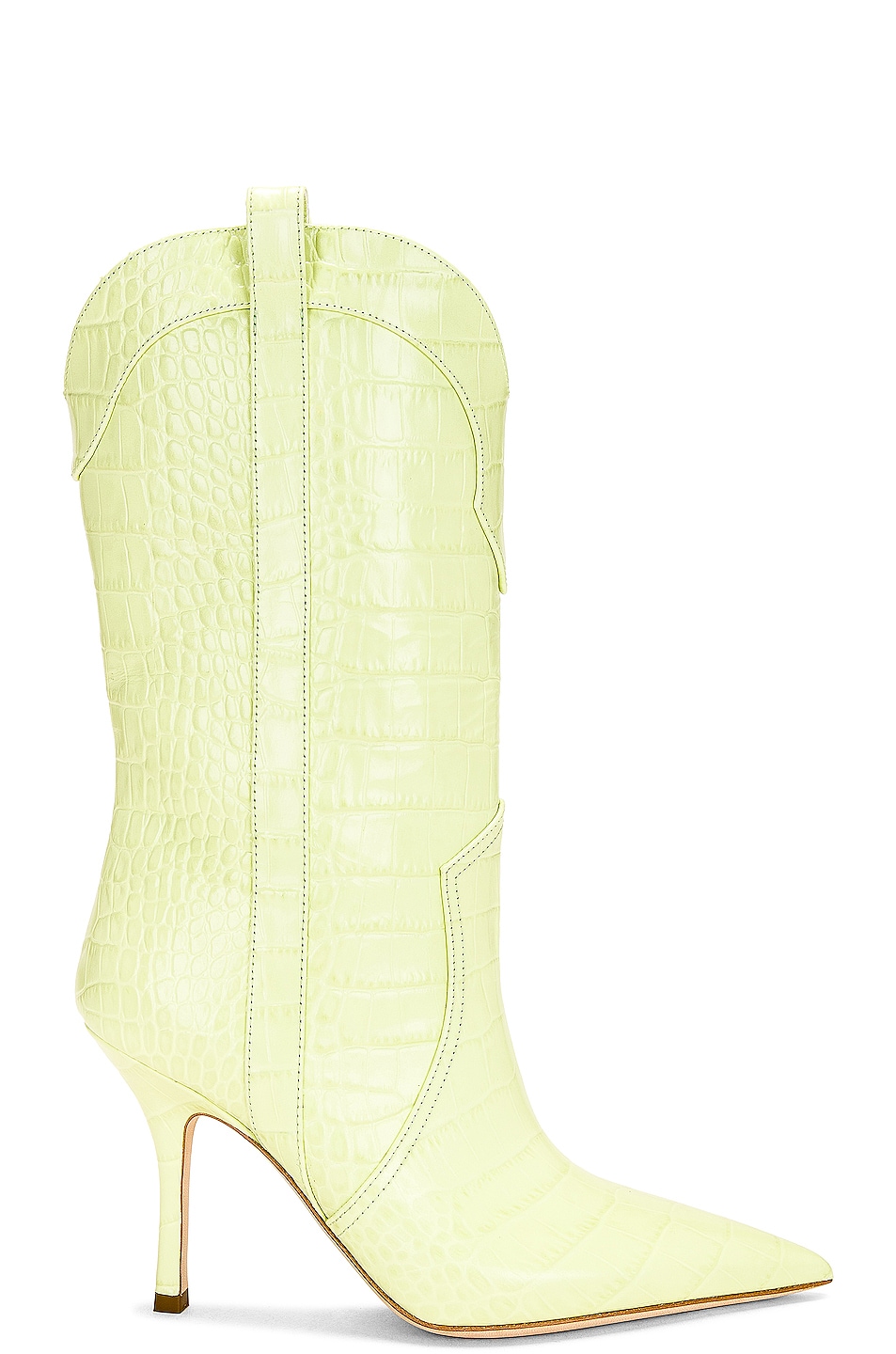 Image 1 of Paris Texas Paloma Mid Calf Boot in Lime