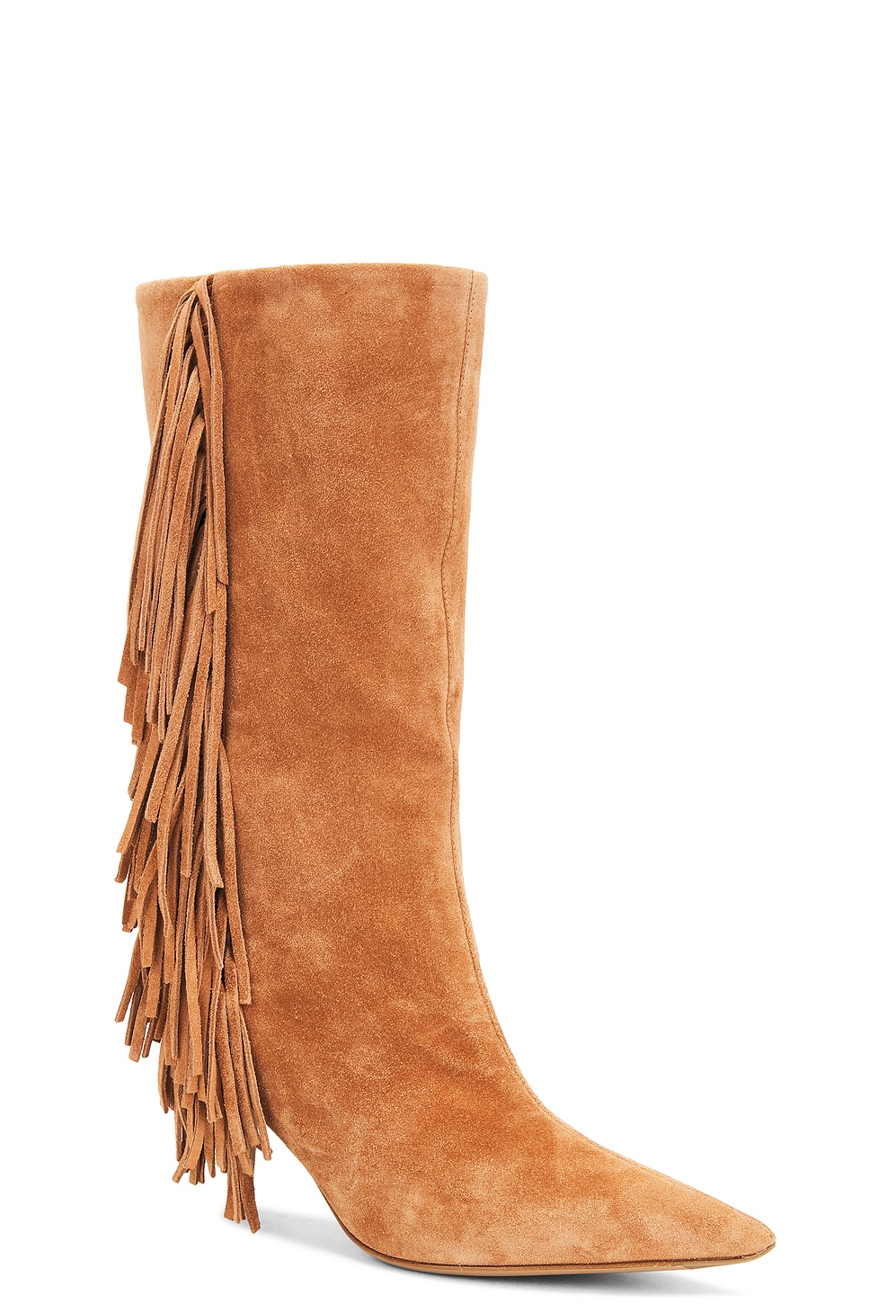 Paris Texas Jessie Mid Calf 75 Boot In Terracotta