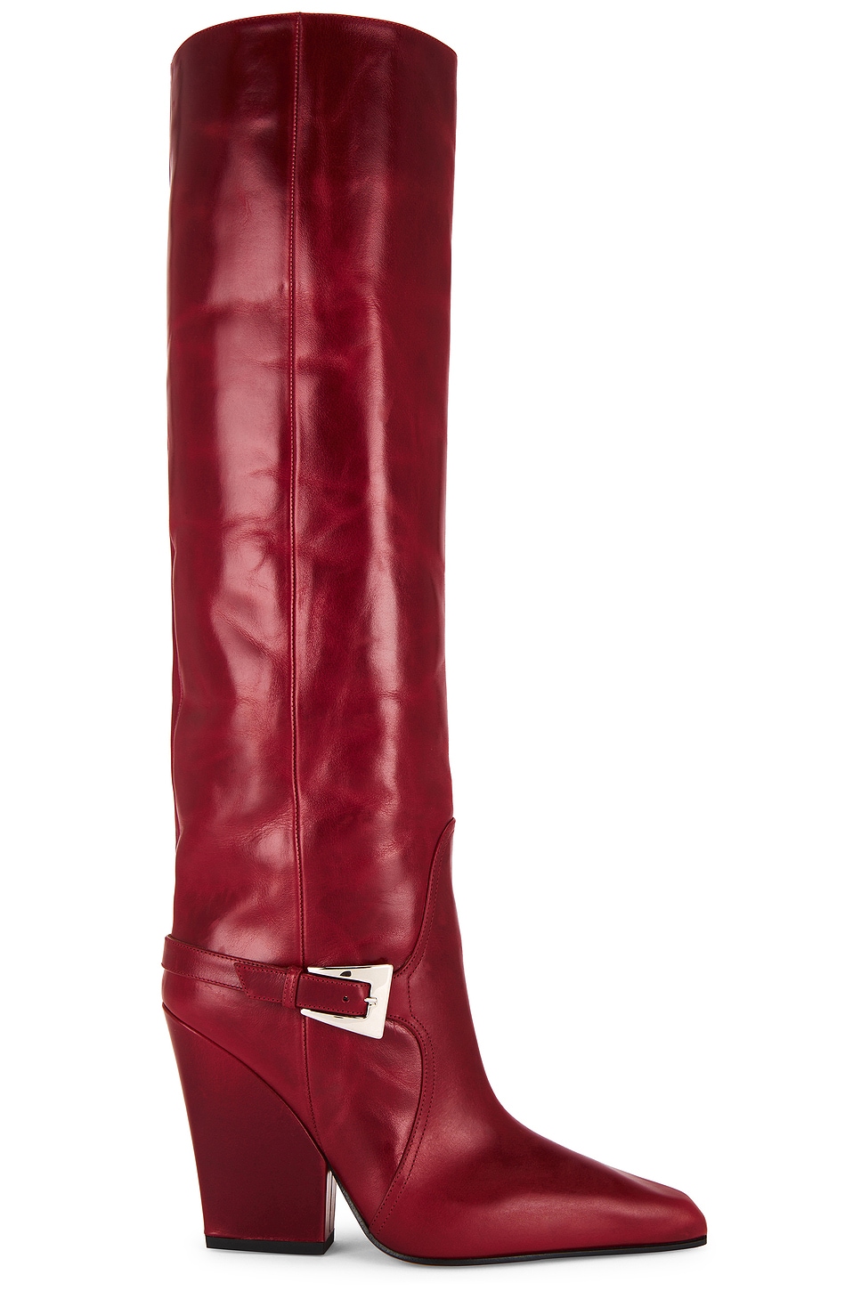 Jane Buckle 100 Boot in Red