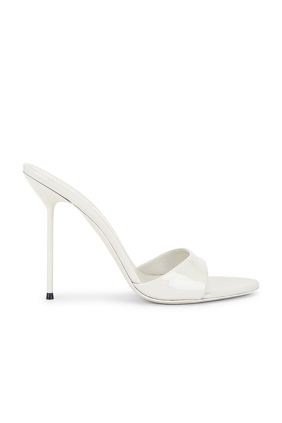 Paris Texas Mules In Grey Patent Leather In Gray