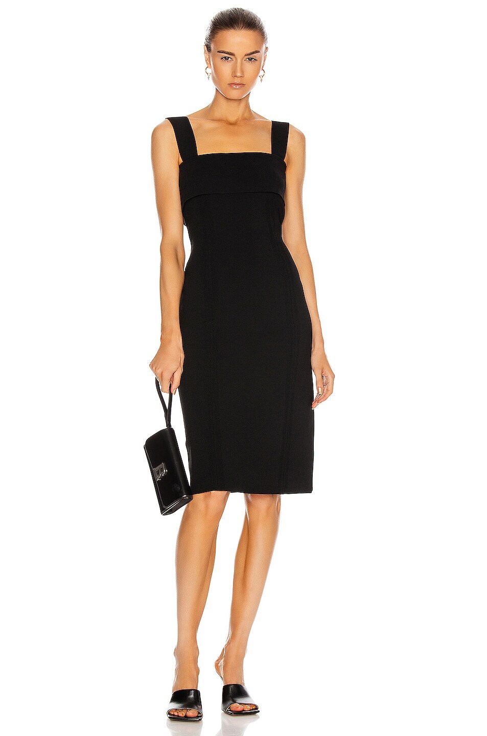 Image 1 of Proenza Schouler White Label Knit Tank Dress in Black