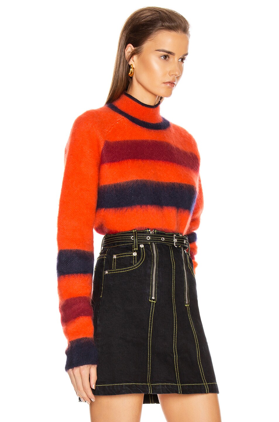crop stripe sweater