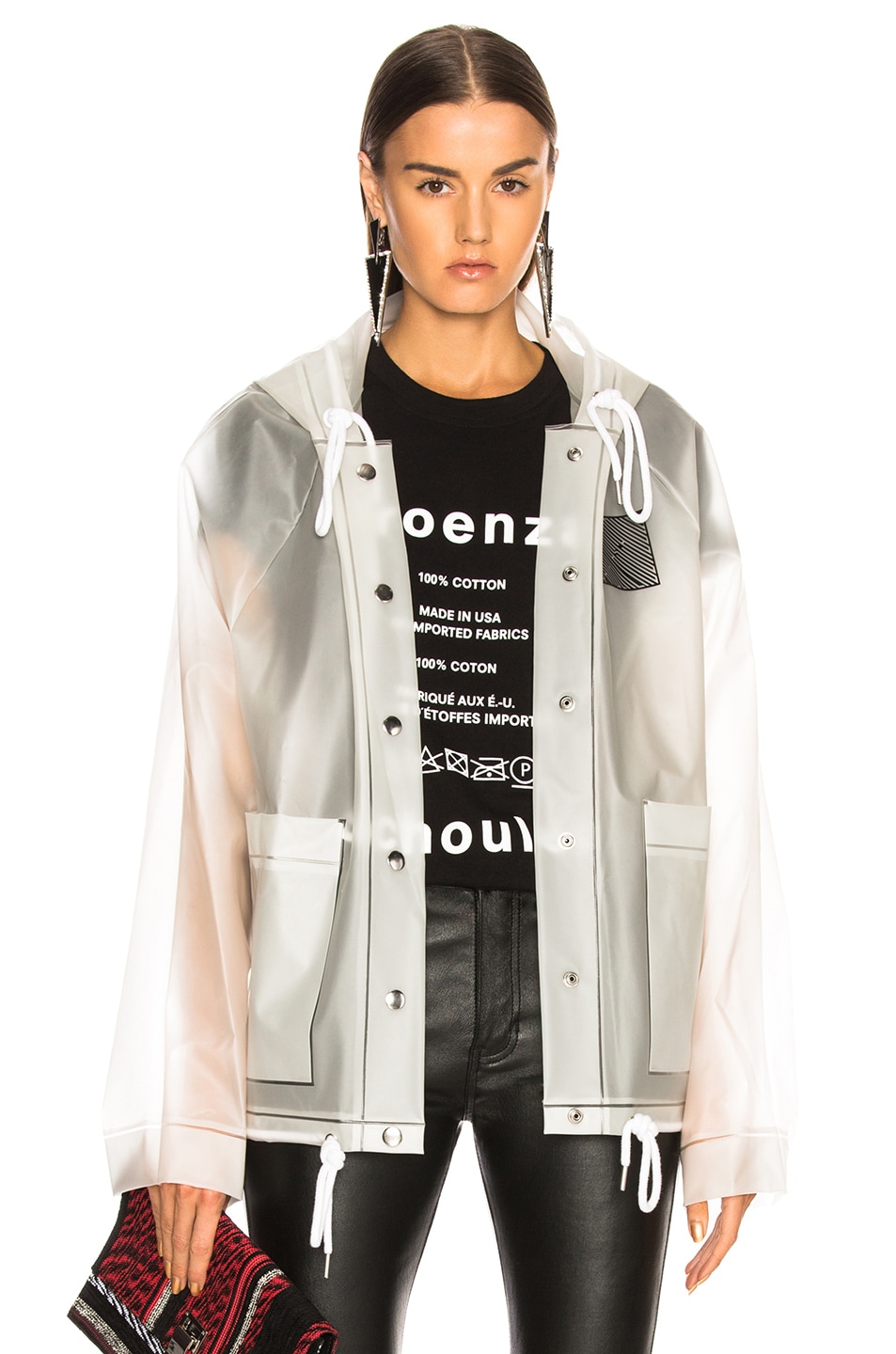Image 1 of Proenza Schouler White Label Short Raincoat in Milky White
