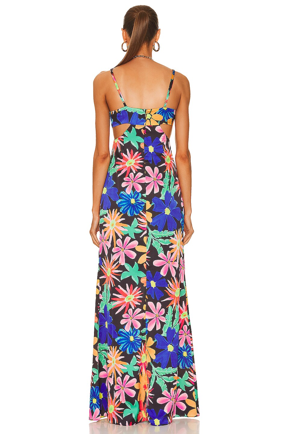 Astra Cut Out Maxi Dress - Black