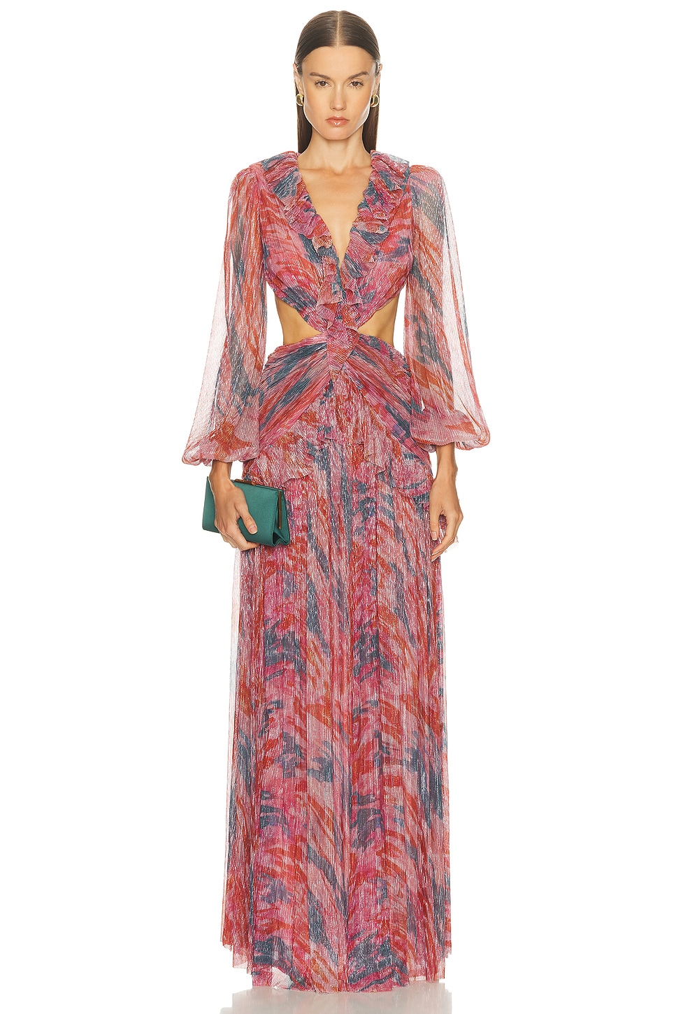 Patbo Twist Gown In Multi