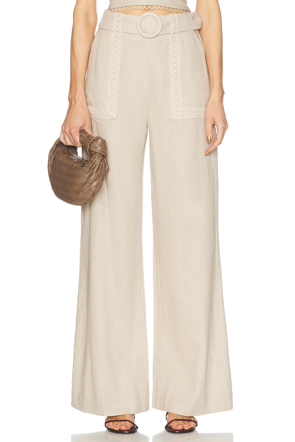 Candy Linen Pant in Beige