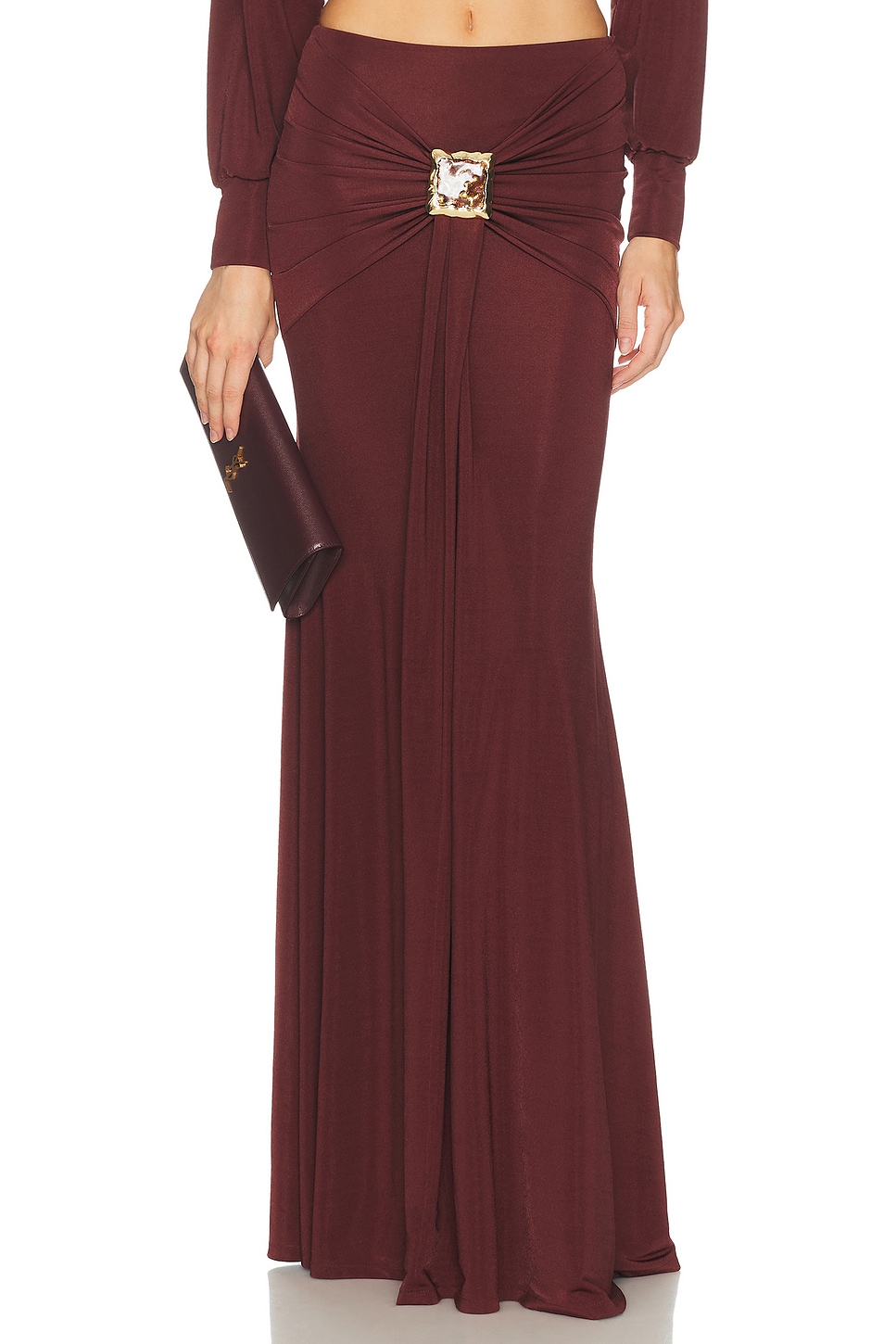PatBO Helo Jersey Long Skirt
