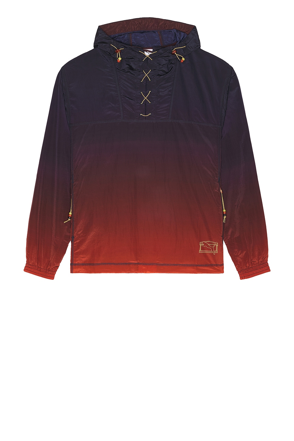 x Aries Light Hooded Jacket in Red