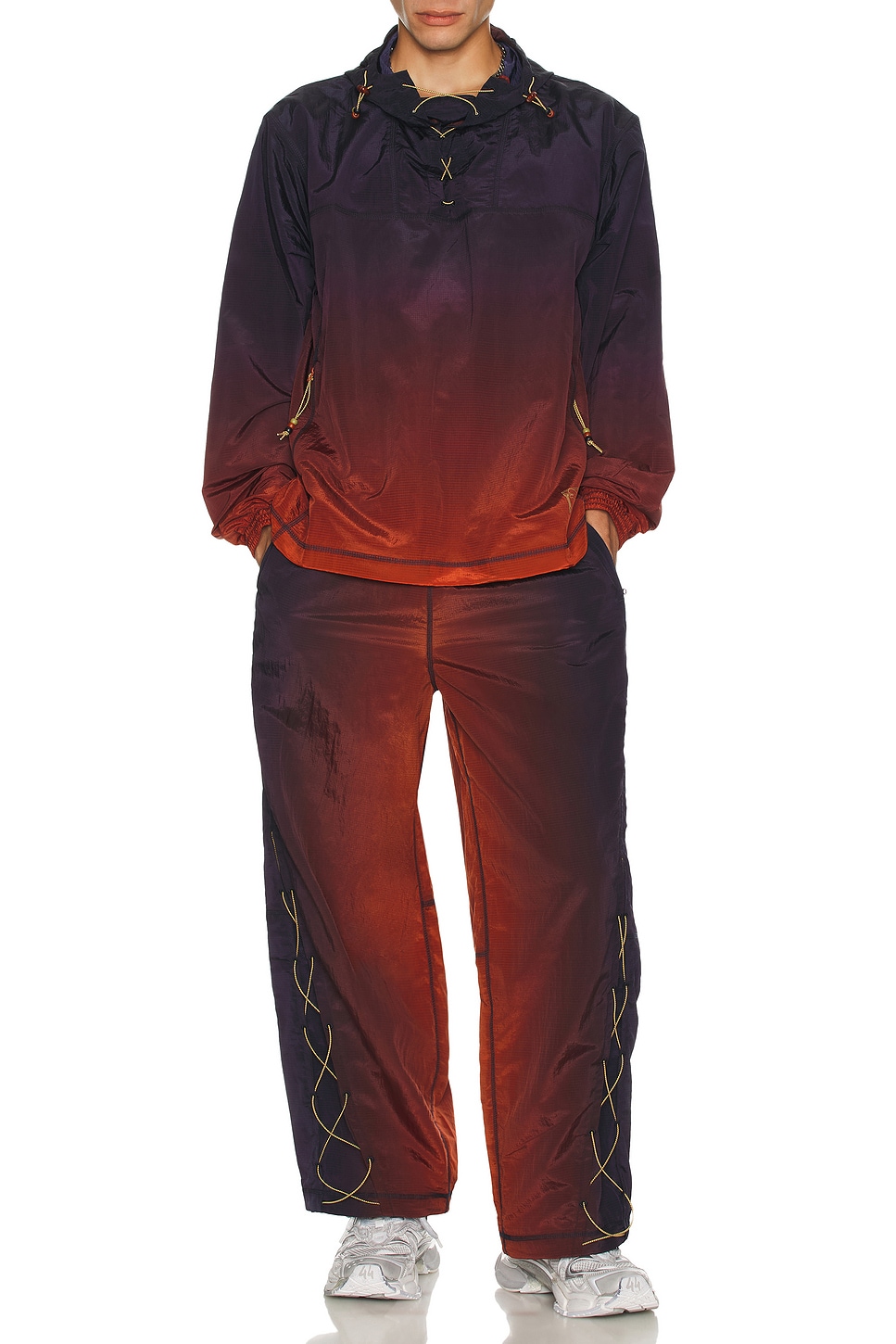 Image 1 of Puma Select x Aries Light Hooded Jacket in Mars Red