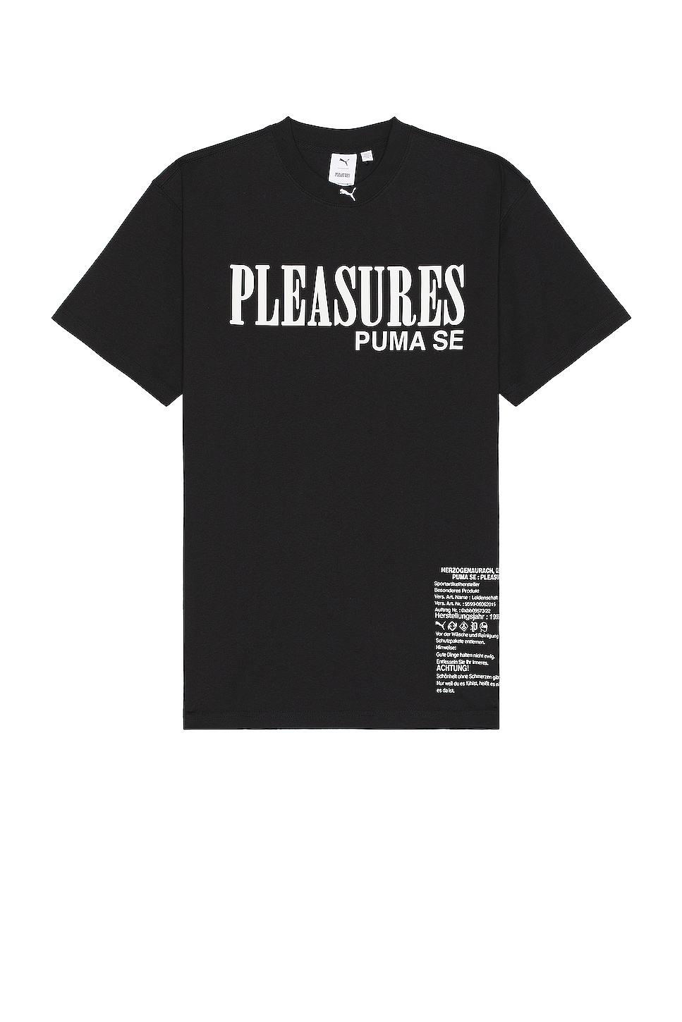 X Pleasures Typo Tee in Black
