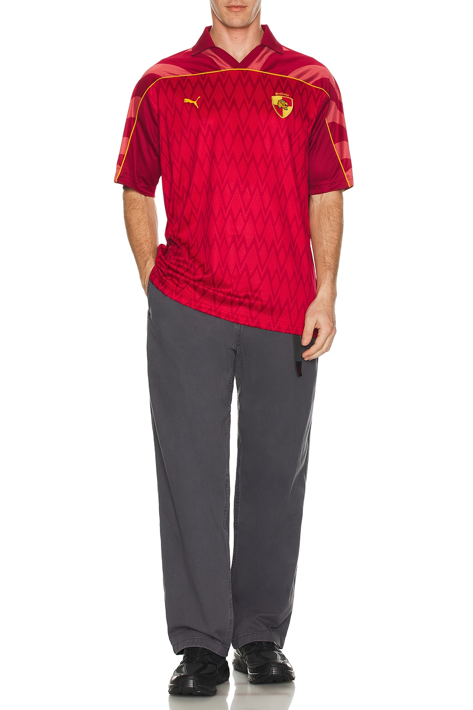 Image 1 of Puma Select x Harry Potter Relaxed Football Jersey in Dark Crimson